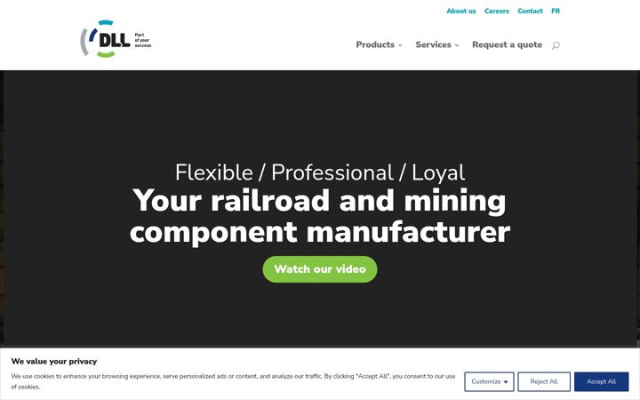 Screenshot of dllinc.com