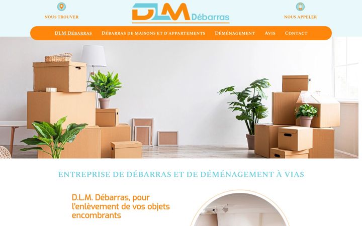Captura de pantalla de dlm-debarras.fr