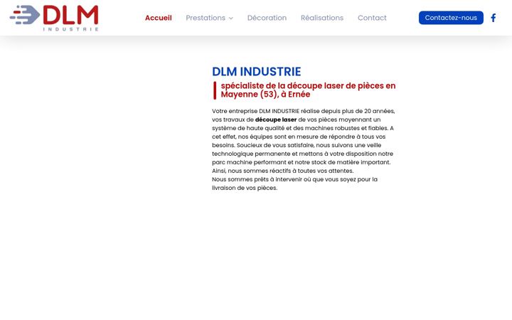 Captura de pantalla de dlm-industrie-ernee.fr