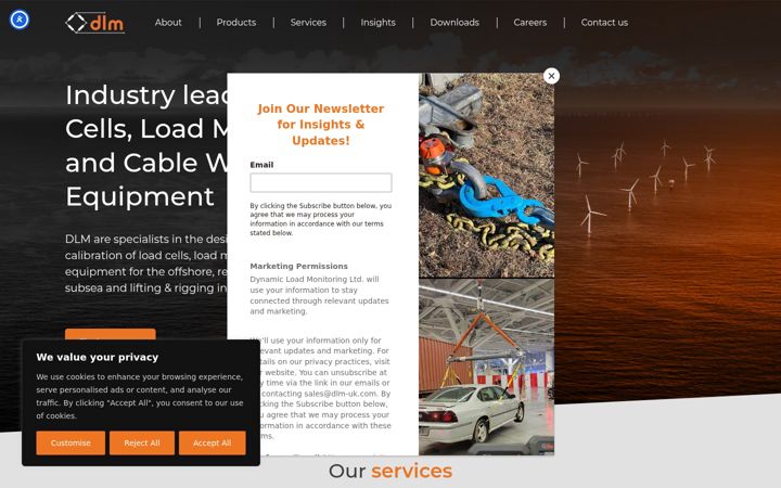 Screenshot of dlm-uk.com