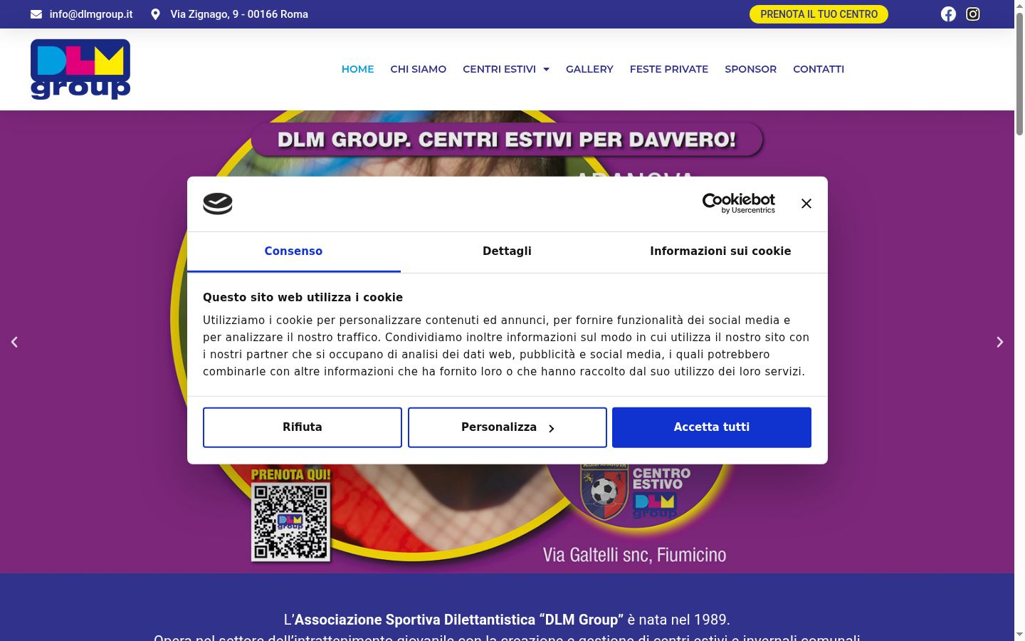 Captură de ecran a bannerului de consimțământ afișat înainte de orice interacțiune