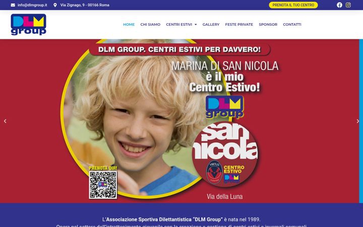 Captură de ecran a dlmgroup.it