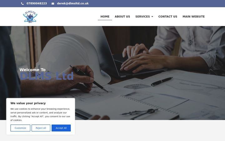 Screenshot of dlmsltd.com