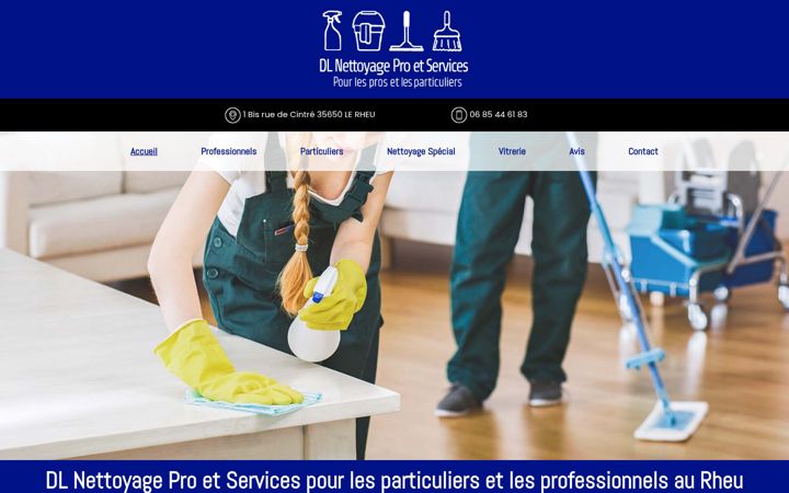 Screenshot of dlnettoyageetservices.com