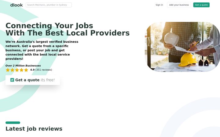 Screenshot of dlook.com.au