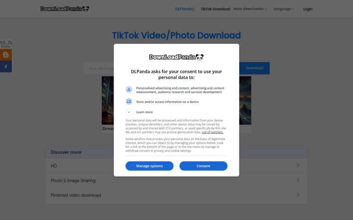Screenshot of dlpanda.com