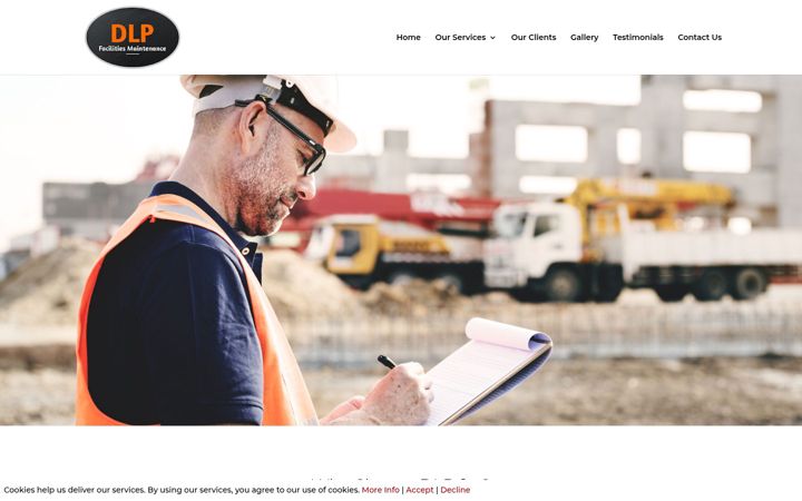 Snímek obrazovky dlpfacilitiesmaintenance.co.uk