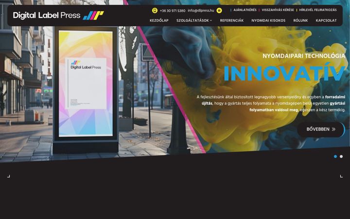 Screenshot of dlpress.hu