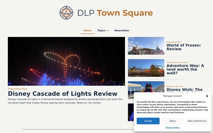 Screenshot of dlptownsquare.com