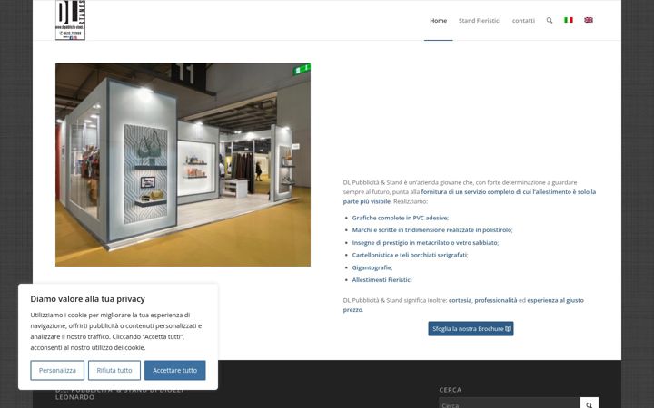 Screenshot of dlpubblicita-stand.it