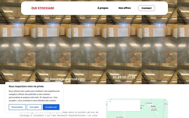 Skærmbillede af dlr-stockage.fr