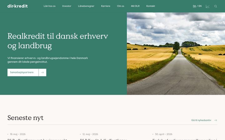 Captura de pantalla de dlr.dk