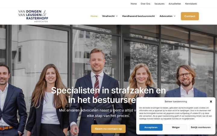 Snimka zaslona za dlradvocaten.nl