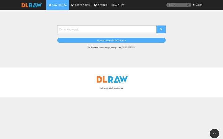Screenshot of dlraw.cc
