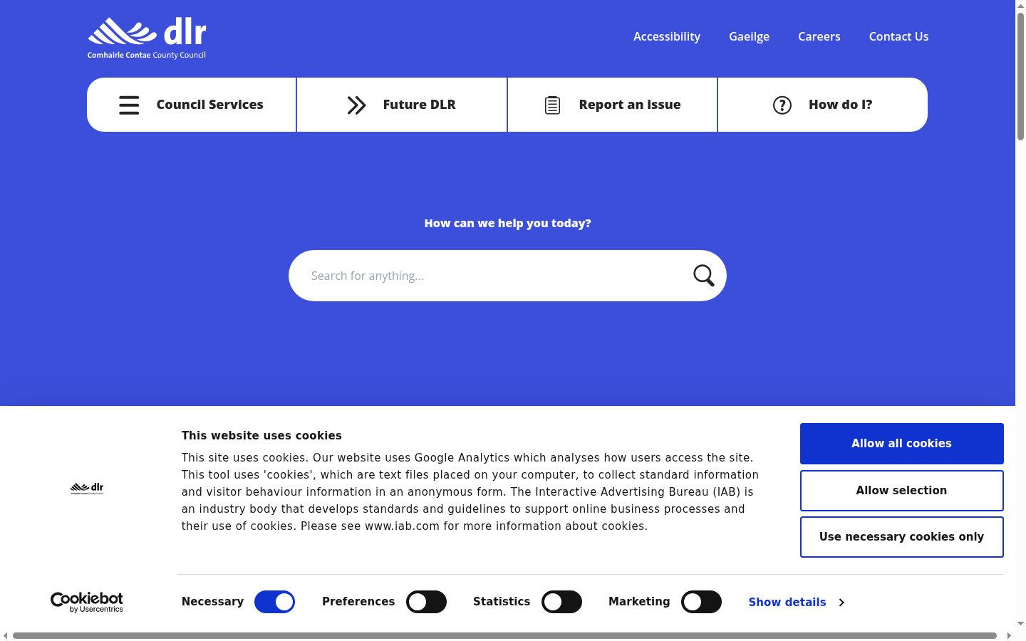 Screenshot tal-banner tal-kunsens muri qabel kwalunkwe interazzjoni