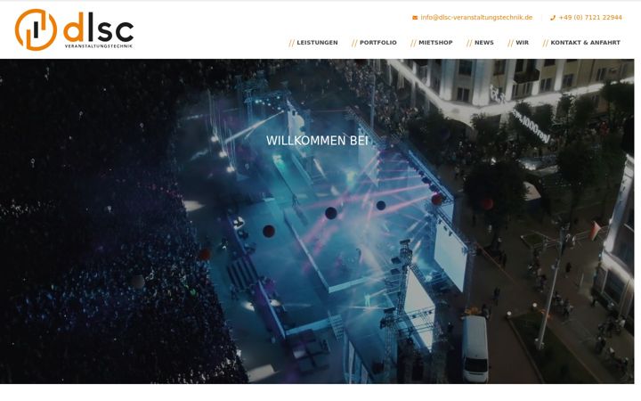 Ekrānuzņēmums no dlsc-veranstaltungstechnik.de