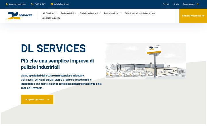 Kuvakaappaus sivustosta dlservices.it