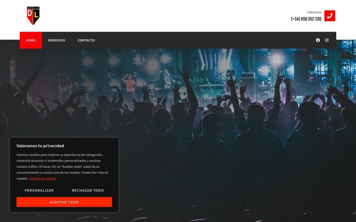 Screenshot of dlserviciosauxiliares.com