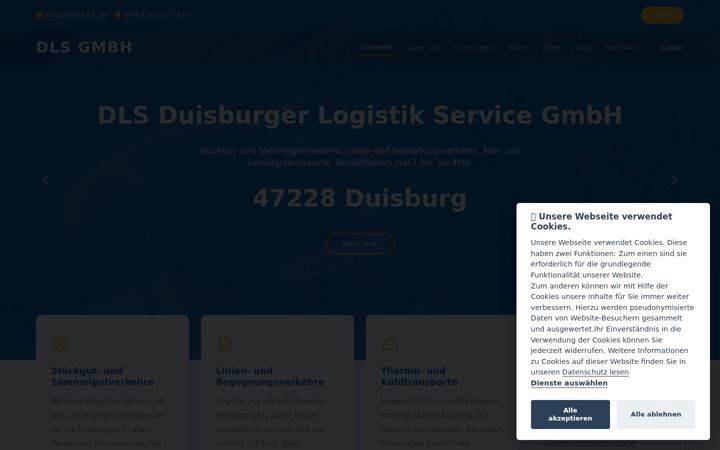 Screenshot of dlsgmbh.de