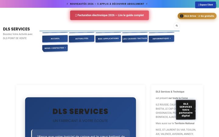 Skærmbillede af dlsservices.fr