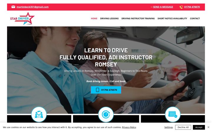 Screenshot of dlstardriver.co.uk