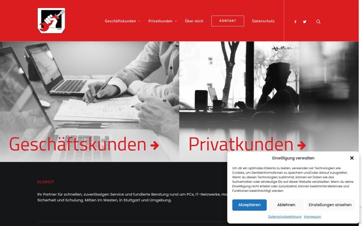 Screenshot of dlswest.de