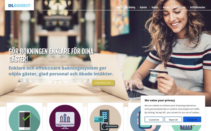 Captura de pantalla de dlsystems.se