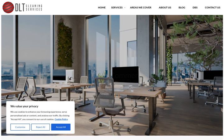 Screenshot of dltcleaningservices.com