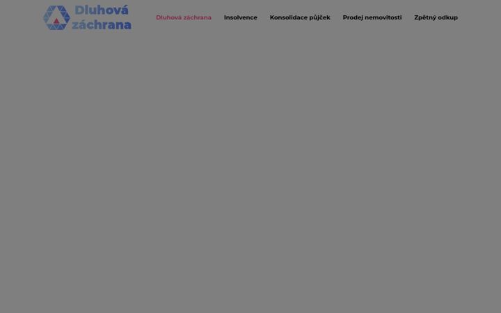Snímek obrazovky dluhovazachrana.cz