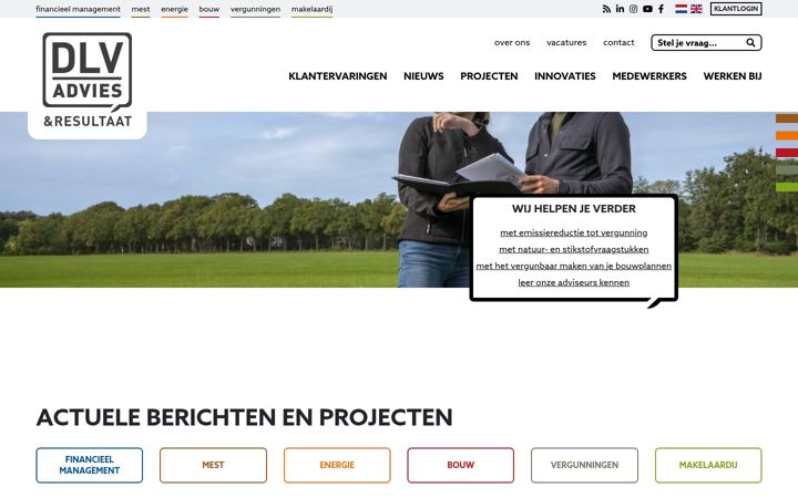 Snimka zaslona za dlvadvies.nl