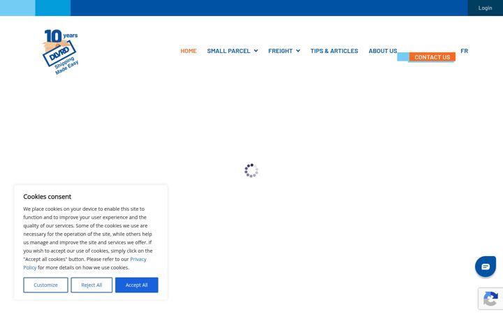 Screenshot of dlvrd.com