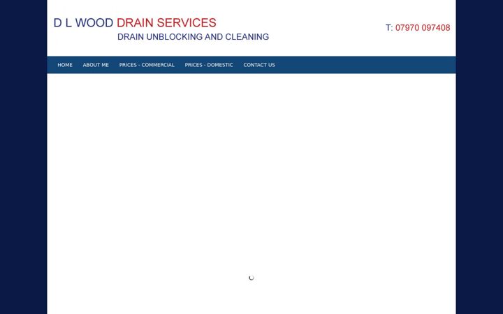 Screenshot of dlwooddrainservices.co.uk