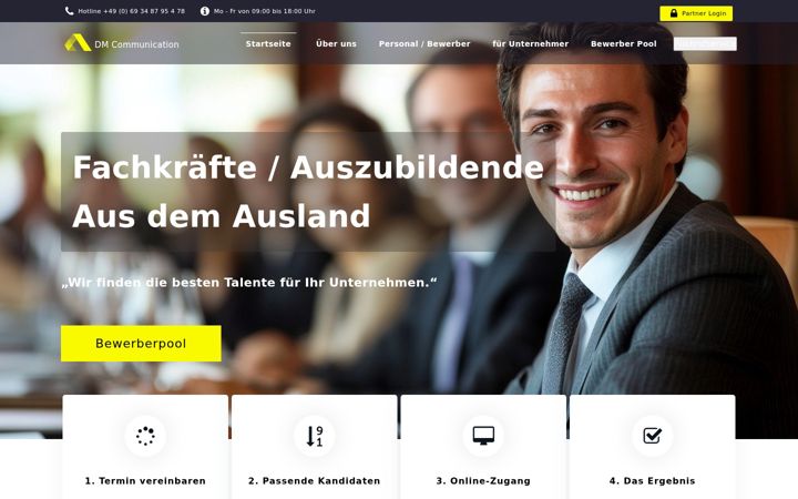 Screenshot of dm-communication.de