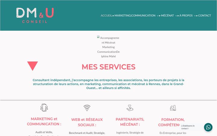 Ekrano kopija dm-conseil-mecenat-marketing.fr