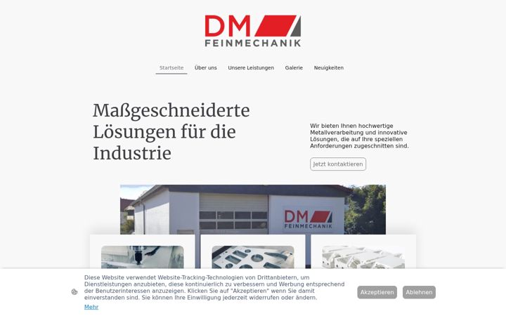Screenshot of dm-feinmechanik.de