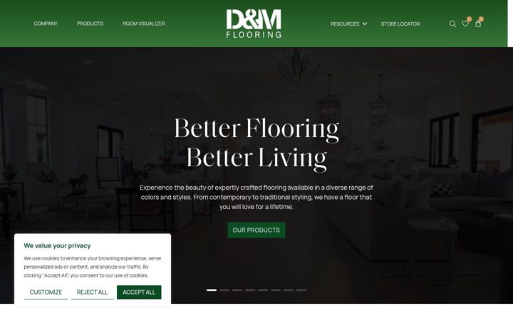 Screenshot of dm-flooring.com
