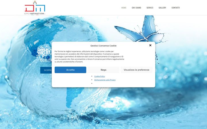 Screenshot of dm-impianti.com