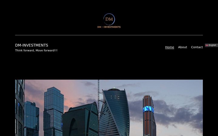 Screenshot of dm-investments.com