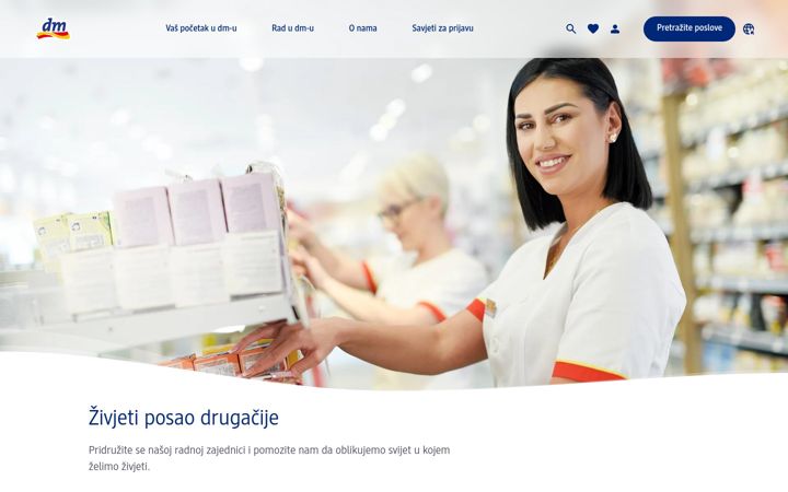 Screenshot of dm-jobs.ba