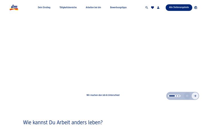 Screenshot of dm-jobs.com