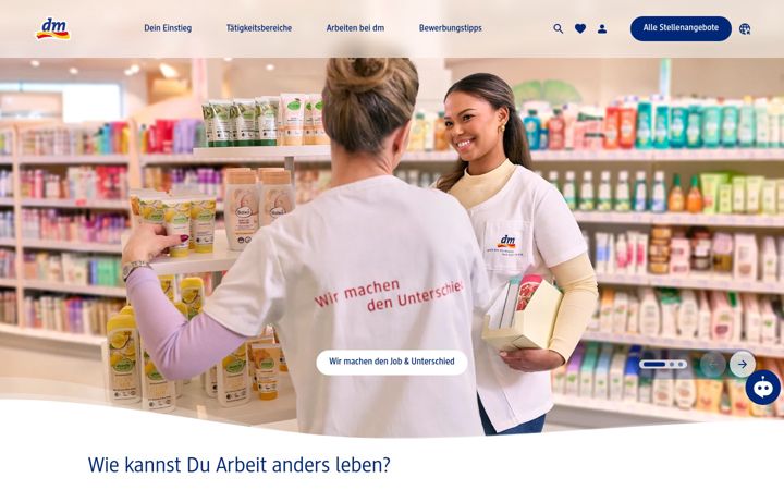 Screenshot ta' dm-jobs.de