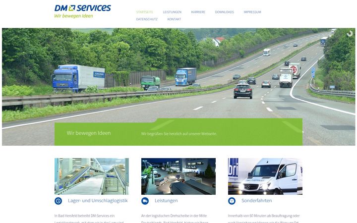 Screenshot of dm-logistik-services.de