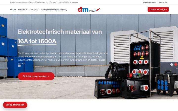 Screenshot of dm-power.be