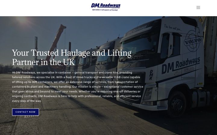 Screenshot of dm-roadways.com