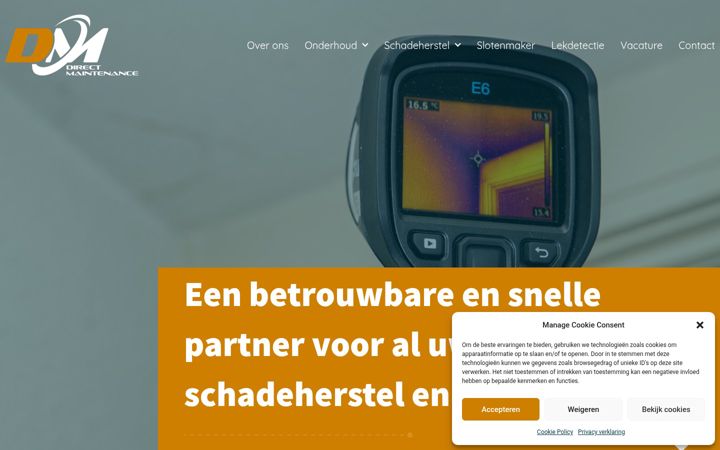 Snimka zaslona za dm-service.nl