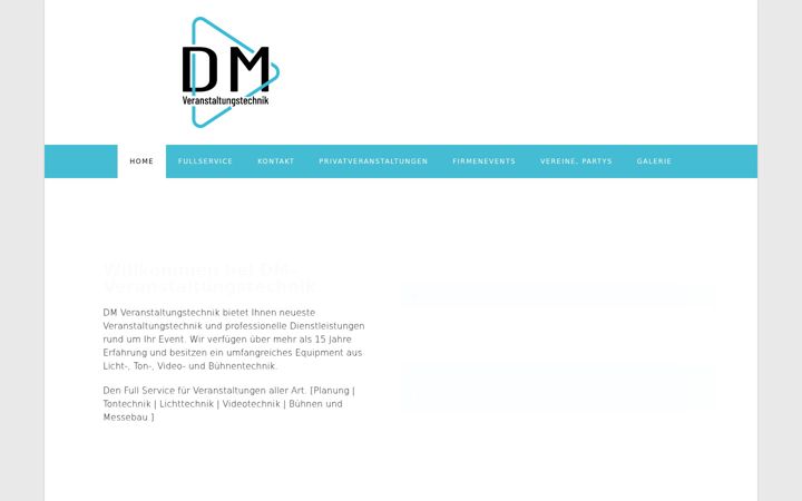 Screenshot του dm-veranstaltungstechnik.de