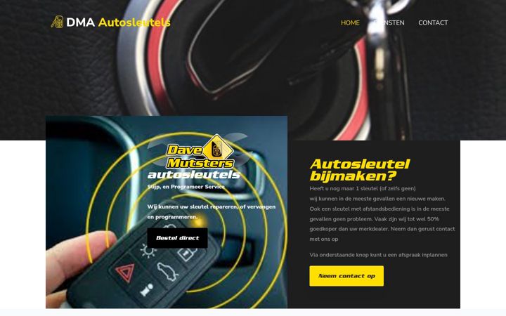 Snimka zaslona za dma-autosleutels.nl
