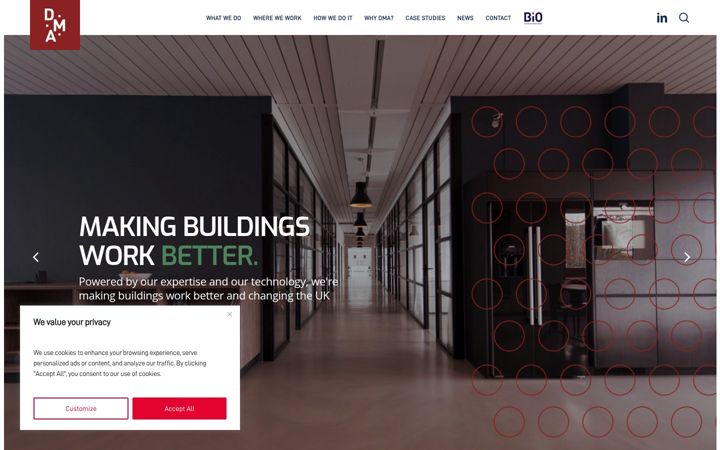 Screenshot of dma-group.co.uk