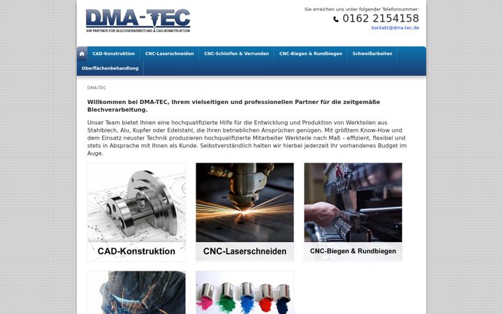 Screenshot of dma-tec.de