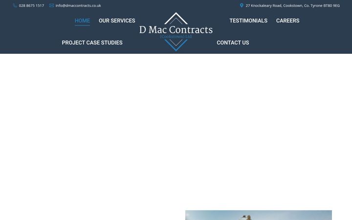 Skærmbillede af dmaccontracts.co.uk